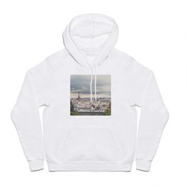 the Eiffel Tower in Paris on a stormy day. Hoody