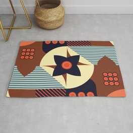 Geometric Abstract Shapes Multicolor 09 Rug
