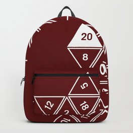 Red Unrolled D20 Backpack