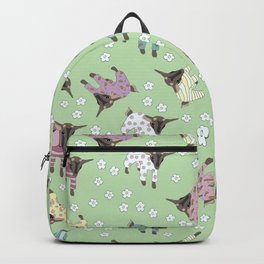 Pajama'd Baby Goats - Green Backpack
