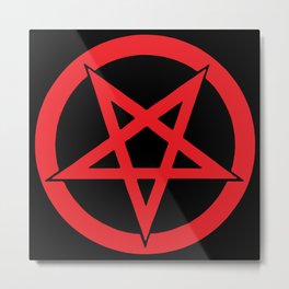 satan circle Metal Print