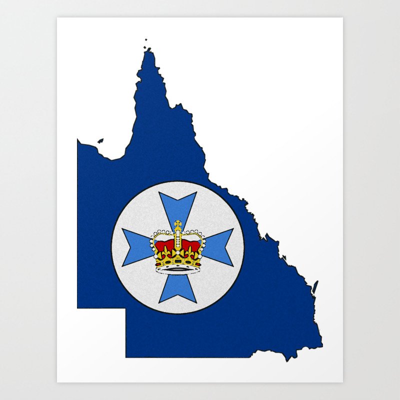 Australia Brisbane Flag Cool Small Photograph 6" x 4" Art Print Photo Gift #7389 