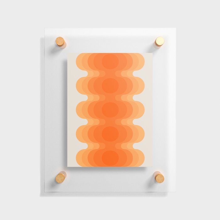 Echoes - Creamsicle Floating Acrylic Print