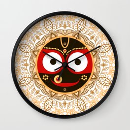 Jagannath. Indian God of the Universe. Lord Jagannatha. Wall Clock