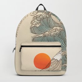 Mount Fuji the great wave  Backpack