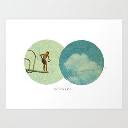 Survive | Collage Art Print