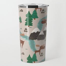 Moose in the Wildnerness Travel Mug