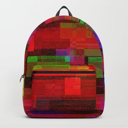 Glitch Pattern Bright Backpack