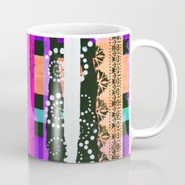 Lace Swirls and Dots Abstract Coffee Mug