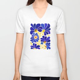The Happiest Flowers V Neck T Shirt