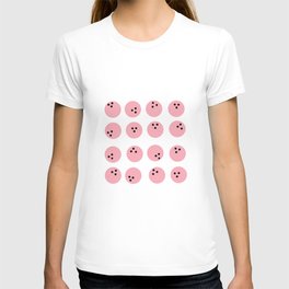 Whimsical Pink Bowling Balls  T Shirt