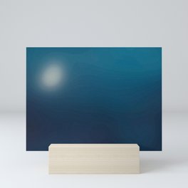 Underwater Gradient Waves Mini Art Print