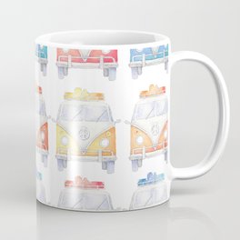 Colorful Boy Minivan Pattern Coffee Mug