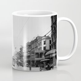 Vintage Canal Street New Orleans Streetcars 1907 Coffee Mug