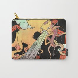 Strange Cat And Snake Surreal Art Carry-All Pouch