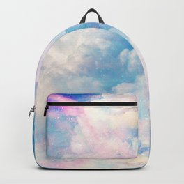 Pretty Rainbow Pastel Clouds Aesthetic design Backpack