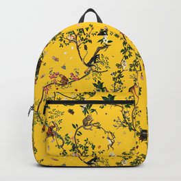Monkey World Yellow Backpack