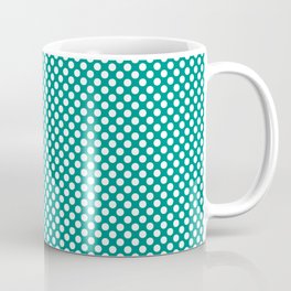Dynasty Green and White Polka Dots Coffee Mug
