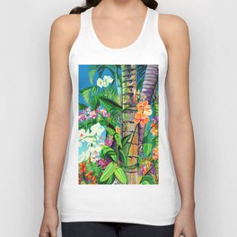 Baby Beach Orchids Tank Top