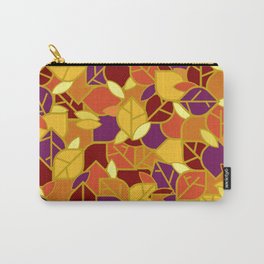 Fall Jewels Carry-All Pouch | Pattern, Graphicdesign, Cozy, Gold, Fall, Maroon, Bold, Yoga, Orange, Autumn 