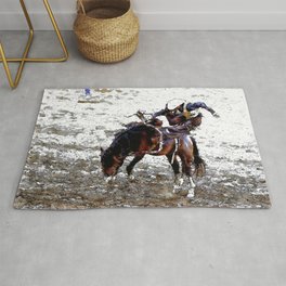 The Dismount   -   Rodeo Cowboy Rug