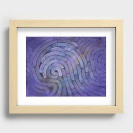 'Careful Where You Stand, In Violet' Recessed Framed Print
