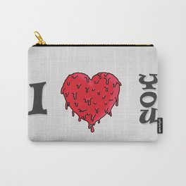 I LOVE YOU // VALENTINE GIFT Carry-All Pouch | Illustration, You, I, Digital, Typography, Graphicdesign, Valentine, Love, Popart, Vakentine 