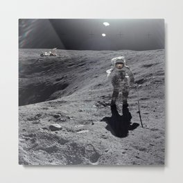 Apollo 16 - Plum Crater Metal Print | Apollo, Moonbuggy, Photo, Capecanaveral, Awesomespace, Galaxy, Universe, Mooncraters, Moon, Charlieduke 
