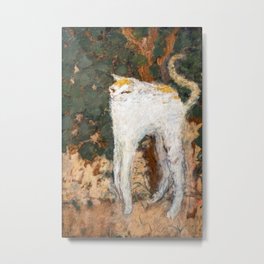 Pierre Bonnard - The White Cat / Le Chat Blanc Metal Print
