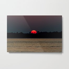 Edisto Island Fiery Sunset Metal Print | Atmospheric, Sun, Scenery, Color, Hdr, Nature, Sunrise, Edistoisland, Landscape, Seascape 