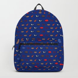 Buffalo Superfan Pattern - Dark Blue Backpack