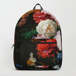Jan Davidsz. de Heem "Still Life with Flowers in a Glass Vase" Backpack