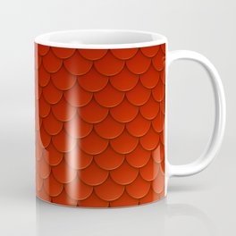 Red Mermaid Scales Coffee Mug
