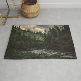 Pacific Northwest River - Nature Photography Rug