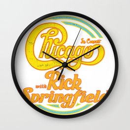 CHICAGO THE BAND, RICK SPRINGFIELD TOUR 2020 Wall Clock