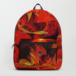 Two fiery rooster Backpack