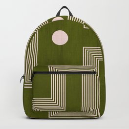 Mid century Modern Geometric 6b Backpack