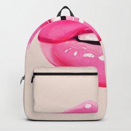 Fashion pink lips I Backpack
