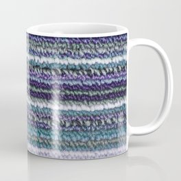Teal Blue Lavender Carpet Stripes Coffee Mug