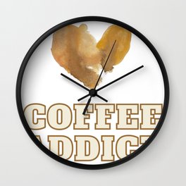 Coffee Addict Wall Clock