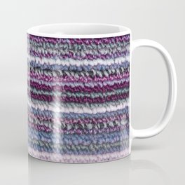 Carpet Stripes Eggplant Purple Steel Blue Coffee Mug