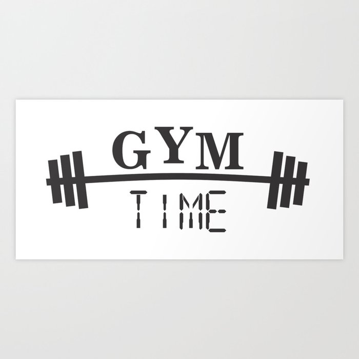 Gym Word Art Here To Be Awesome Framed Art Print 9x7 '' F97X14016 