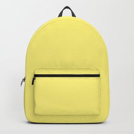 Solid Pale Corn Yellow Color Backpack
