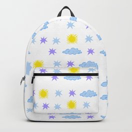 Mostly Sunny and Partly Cloudy with Stars Backpack