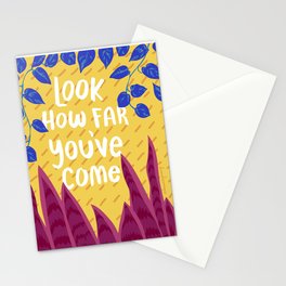 Look How Far You've Come Stationery Cards