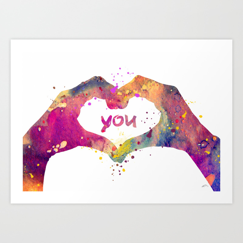 Valentine’s Day Lined Art Wall Art Love Quotes