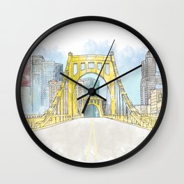Roberto Clemente Bridge Wall Clock