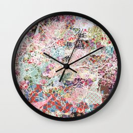 Florence map Wall Clock