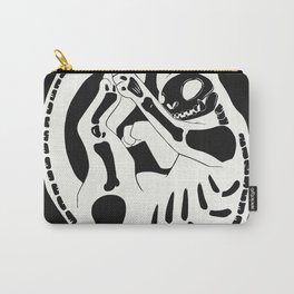 Cat Skeleton Gothic Skull And Bone Art Carry-All Pouch