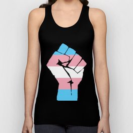 Raised Fist - Transgender Flag Tank Top